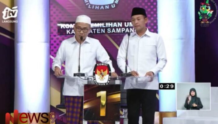 Paslon MANDAT Tampil Tenang Kuasai Panggung Debat Kedua Cabup – Cawabup Sampang