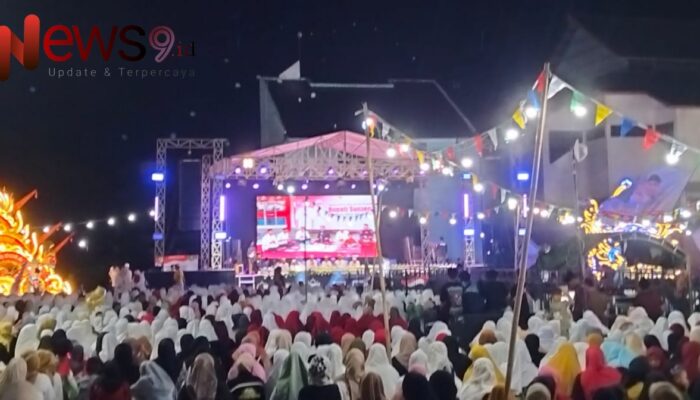 Dukung Paslon 02: Ribuan Warga Sumenep Padati Acara “Faham Bersholawat”