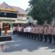 Apel pagi di halaman Mapolres Lumajang pada Senin (18/11/2024)