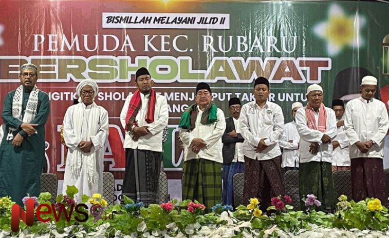 Foto: Pemuda Kecamatan Rubaru Bersholawat Menjemput Takdir Kemenangan FAHAM, @by_News9.id