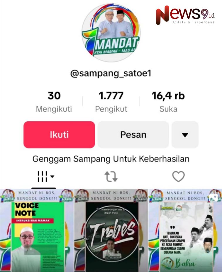Foto: Akun Tik Tok sampang_satoe1. @by_News9.id
