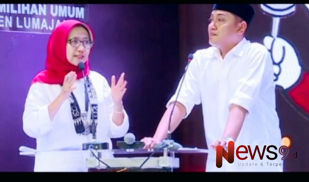 Paslon Bupati dan Wakil Bupati No 02, Bunda Indah - Mas Yudha saat debat calon ke 2 di RCC