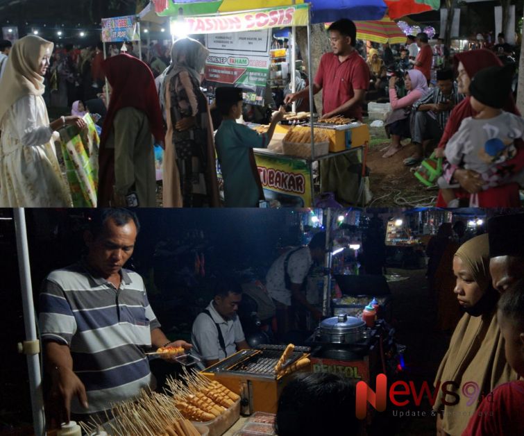 Foto: Pelaku UMKM yang terlibat dalam acara tersebut meraup keuntungan signifikan hanya dalam satu malam. @by_News9.id