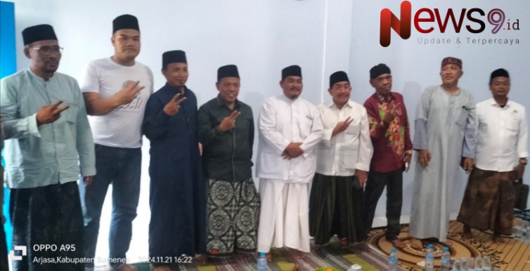 Foto: Calon Wakil Bupati (Cawabup) Sumenep, Kiai Imam Hasyim, saat berkunjung ke Pesantren Islam Darul Alham di Desa Kalikatak, @by_News9.id