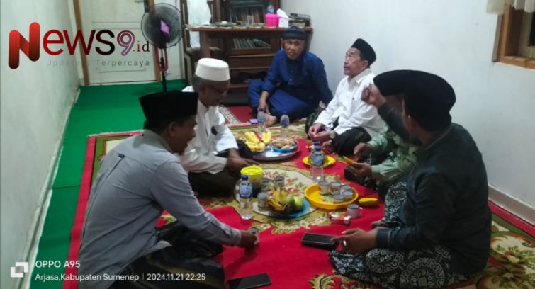 Foto: Calon Wakil Bupati (Cawabup) Sumenep, Kiai Imam Hasyim, melakukan kunjungan ke Pesantren Al-Muttaqin, @by_News9.id