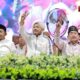Foto: Pasangan calon (Paslon) Achmad Fauzi Wongsojudo dan KH Imam Hasyim dalam acara FAHAM Bersholawat di Kecamatan Pragaan, @by_News9.id