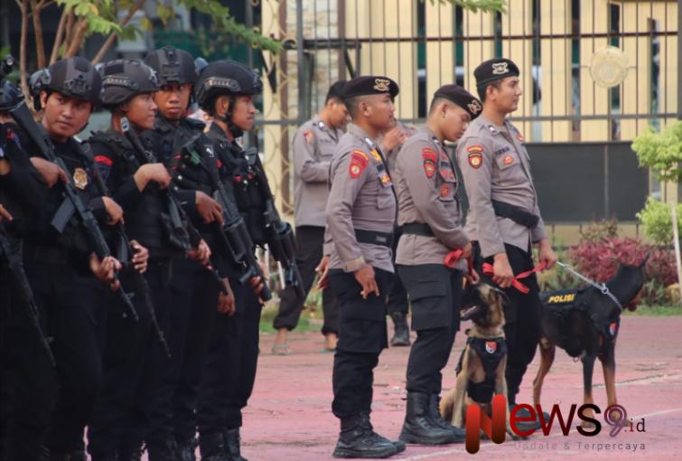 Foto: Apel Pergeseran Pasukan untuk Operasi Mantap Praja Semeru 2024. @by_News9.id