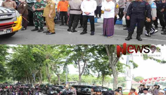 Kyai Mamak Dan Mas AB Hadiri Pelepasan Pasukan Pengamanan TPS di Sampang