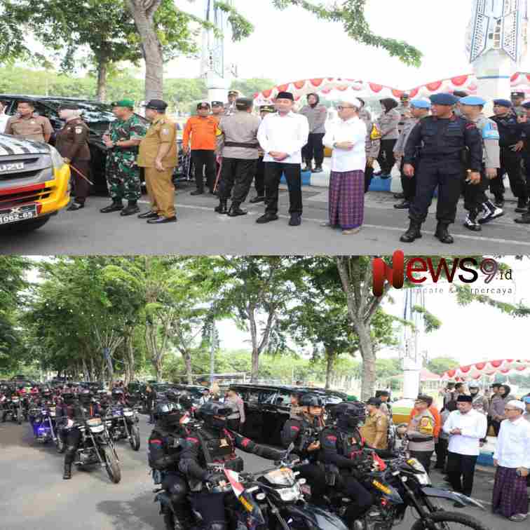 Foto: Kyai Mamak Dan Mas AB saat menghadiri apel Pergeseran Pasukan Pengamanan Tempat Pemungutan Suara (TPS) Pilkada serentak 2024, @by_News9.id