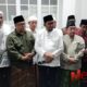 Foto: Direktur Lembaga Survei Terukur FAHAM, A. Hasan Ubaidi, bersama pasangan calon Bupati dan Wakil Bupati Sumenep, Fauzi-Imam Hasyim (FAHAM), saat menggelar konferensi pers. @by_News9.id