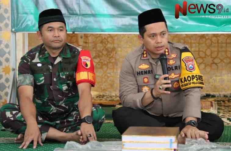Foto: Kapolres Sumenep, AKBP Henri Noveri Santoso, S.H., S.I.K., M.M., bersama Dandim 0827 Sumenep, Letkol Inf Yoyok Wahyudi, S.I.P., M.Han., @by_News9.id
