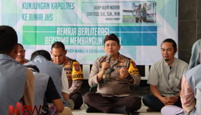 Dorong Literasi Pelajar, Kapolres Sumenep Kunjungi Binar Junior High School