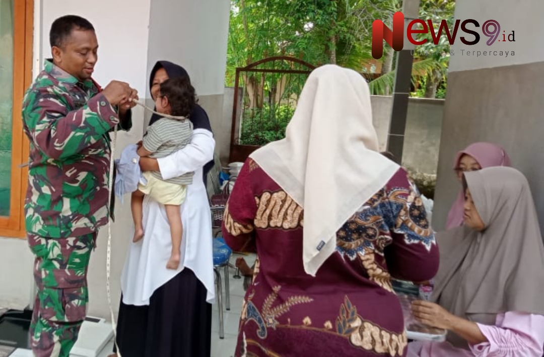 Foto: Kegiatan pendampingan Posyandu Anggrek, @by_News9.id