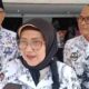 Foto: PJ Bupati, Indah Wahyuni didampingi Ketua PGRI Kisnanto (kiri) dan Kepala Dinas Pendidikan Kabupaten Lumajang Yudha Nugraha, @by_News9.id
