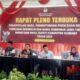 Foto: Rapat Pleno Terbuka Rekapitulasi Hasil Penghitungan Suara yang digelar oleh Komisi Pemilihan Umum (KPU) Sumenep, @by_News9.id