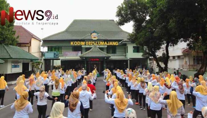 Kekompakan dan Kebugaran, Persit KCK Kodim 0821 Lumajang Olahraga Bersama dan Pertandingan Bola Voli