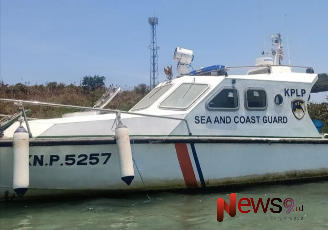 Foto: Kapal patroli KN.P.5257 dari Kesatuan Penjagaan Laut dan Pantai (KPLP). @by_News9.id