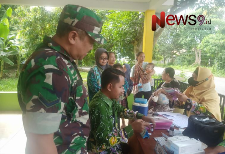 Foto: Pendampingan monitoring Posyandu Manggisan di Dusun Manggisan, @by_News9.id