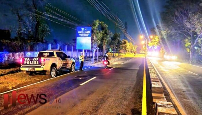 Pengamanan Maksimal, Satgas Kamseltibcarlantas Polres Lumajang Prioritaskan Patroli Malam