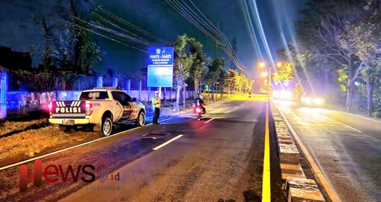 Foto: Kegiatan patroli malam memastikan kelancaran dan keamanan lalu lintas, @by_News9.id