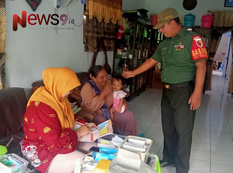 Foto: Pendampingan kegiatan monitoring kesehatan warga Balita di Posyandu, @by_News9.id