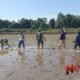 Foto: Kelompok Tani (Poktan) Suka Maju Desa Juluk, Kecamatan Saronggi, bersama Babinsa setempat saat menanam padi, @by_News9.id