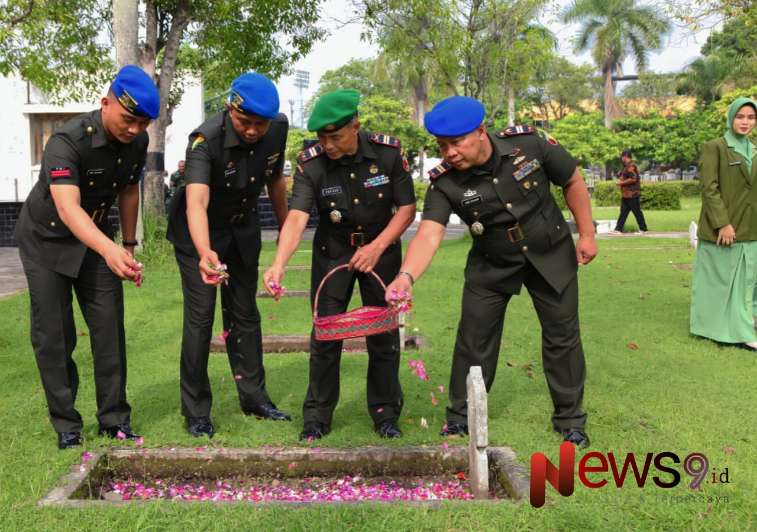 Foto: Ziarah TMP, dalam rangka memperingati Hari Juang TNI-AD tahun 2024, @by_News9.id