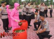 Upacara Korps Raport, 42 Polisi Sumenep Naik Pangkat