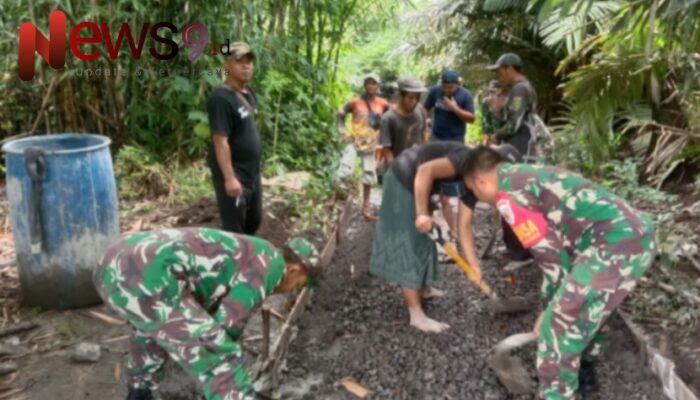 Kepedulian Babinsa Kunir Lor: Bersama Warga, Bangun Akses Pemakaman yang Lebih Baik