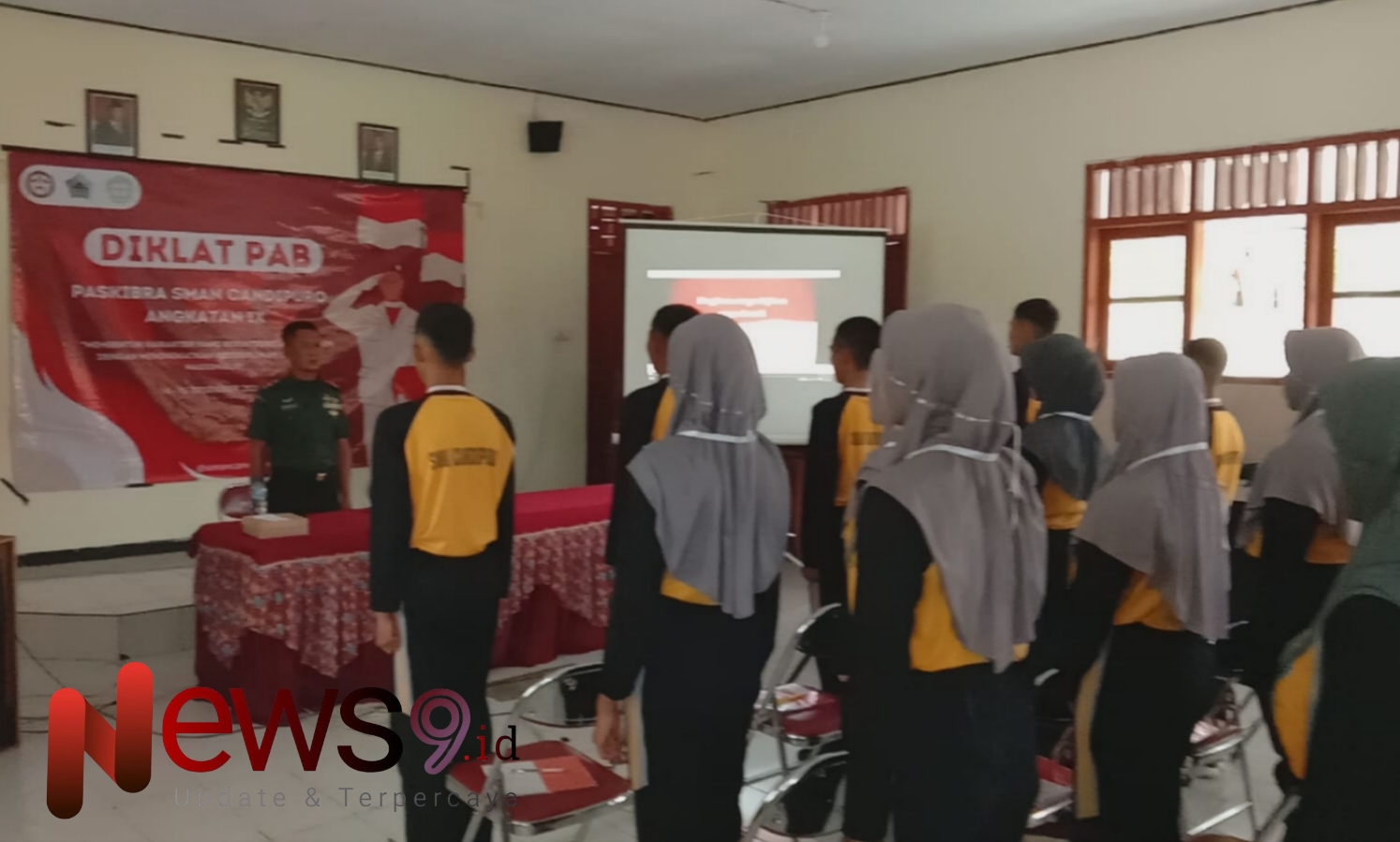 Foto: Pelda Baidlowi Abdullah, memberikan materi kedisiplinan, @by_News9.id