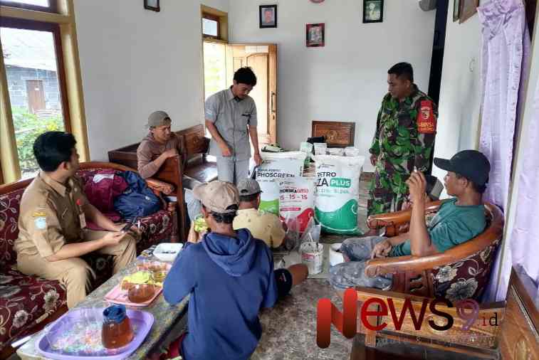 Foto: Sertu Setiyo Subagio, bersama Balai Penyuluhan Pertanian (BPP), @by_News9.id