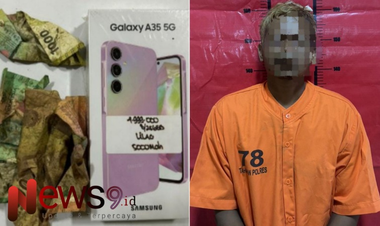 Foto: Tersangka Rahim (38), seorang wiraswasta asal Kampung Kadumekar, Desa Sukamekar, Cibinong. @by_News9.id
