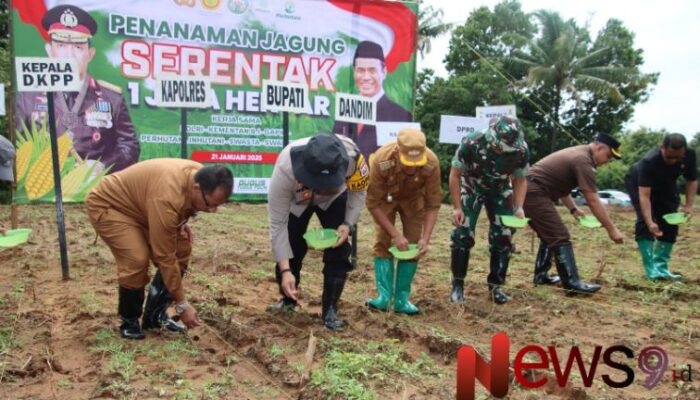 Forkopimda Sumenep Dukung Swasembada Pangan dengan Penanaman Jagung Serentak