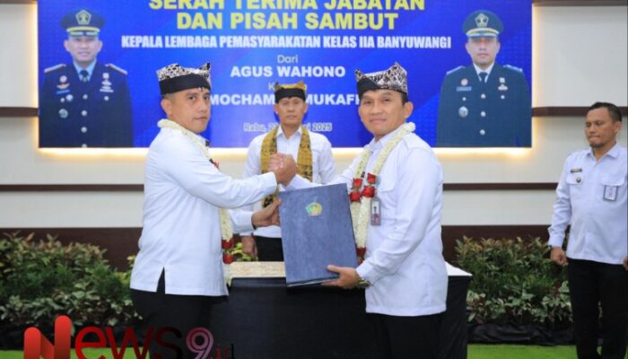Pucuk Pimpinan Lapas Banyuwangi Resmi Berganti, Mochamad Mukaffi Gantikan Agus Wahono