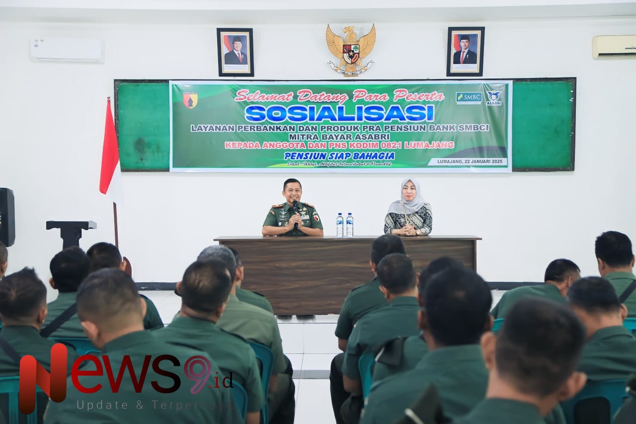 Foto: Kodim 0821/Lumajang menggelar sosialisasi yang dihadiri oleh anggota TNI dan PNS. @by_News9.id