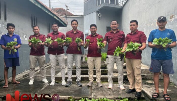 Lapas Banyuwangi Salurkan Hasil Panen Sayur untuk Keluarga Warga Binaan
