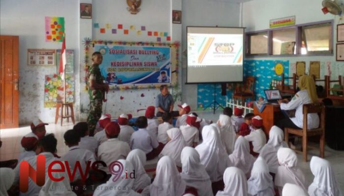 Pentingnya Disiplin dan Anti-Bullying, Babinsa Rowokangkung Berikan Edukasi ke Siswa SD