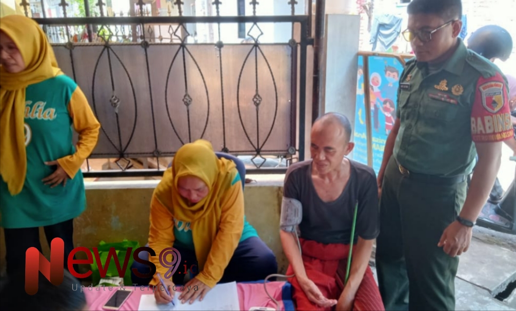 Foto: Pendampingan kegiatan Posyandu Dahlia RW 009, Kelurahan Citrodiwangsan. @by_News9.id