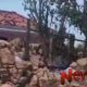 Foto: Tebing penahan ombak hancur di gempur abrasi. @by_News9.id