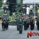 Foto: Upacara bendera rutin hari Senin di halaman Makodim. @by_News9.id