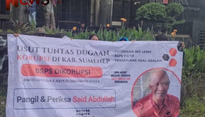 Massa Solidaritas Pemuda Madura Desak KPK Usut Dugaan Korupsi BSPS di Sumenep
