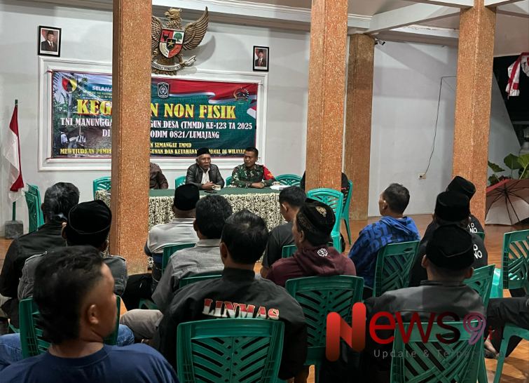 Foto: Letda Inf Iriayanto, memberikan materi Wawasan Kebangsaan. @by_News9.id