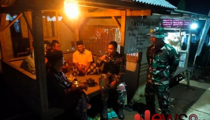 Personel Satgas TMMD ke-123 Aktif Perkuat Keamanan di Dusun Mlambing
