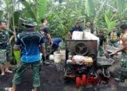 Satgas TMMD ke-123 Kodim 0821/Lumajang dan Warga Bersatu Bangun Jalan Desa