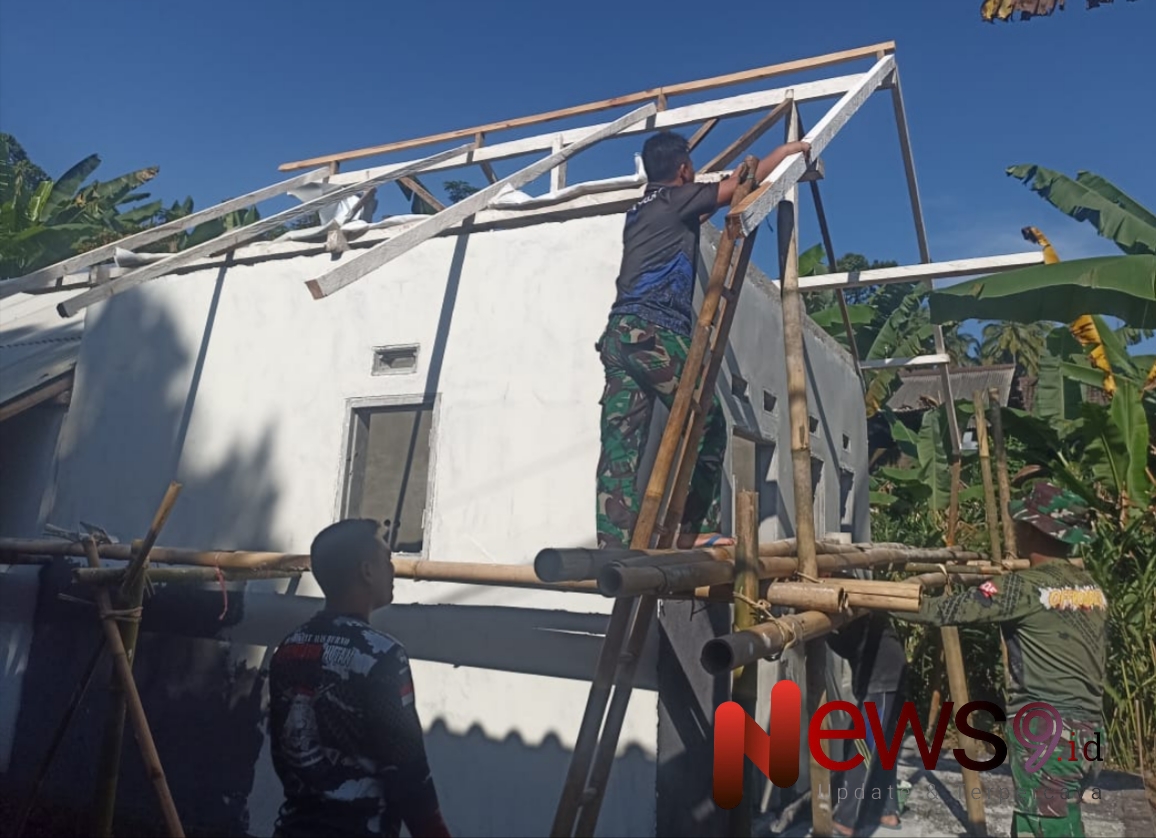Foto: Melanjutkan program bedah Rumah Tidak Layak Huni (RTLH) di Dusun Mlambing, @by_News9.id