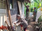 Semangat Ramadhan, Satgas TMMD ke-123 Kodim 0821/Lumajang Bangun RTLH di Desa Mlambing