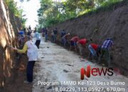 Semangat Tak Surut di Bulan Puasa, Satgas TMMD ke-123 dan Warga Gencarkan Pemaprasan Tebing