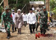 Dukung Pembangunan Desa, Wadan Pusterad Tinjau TMMD ke-123 di Senduro