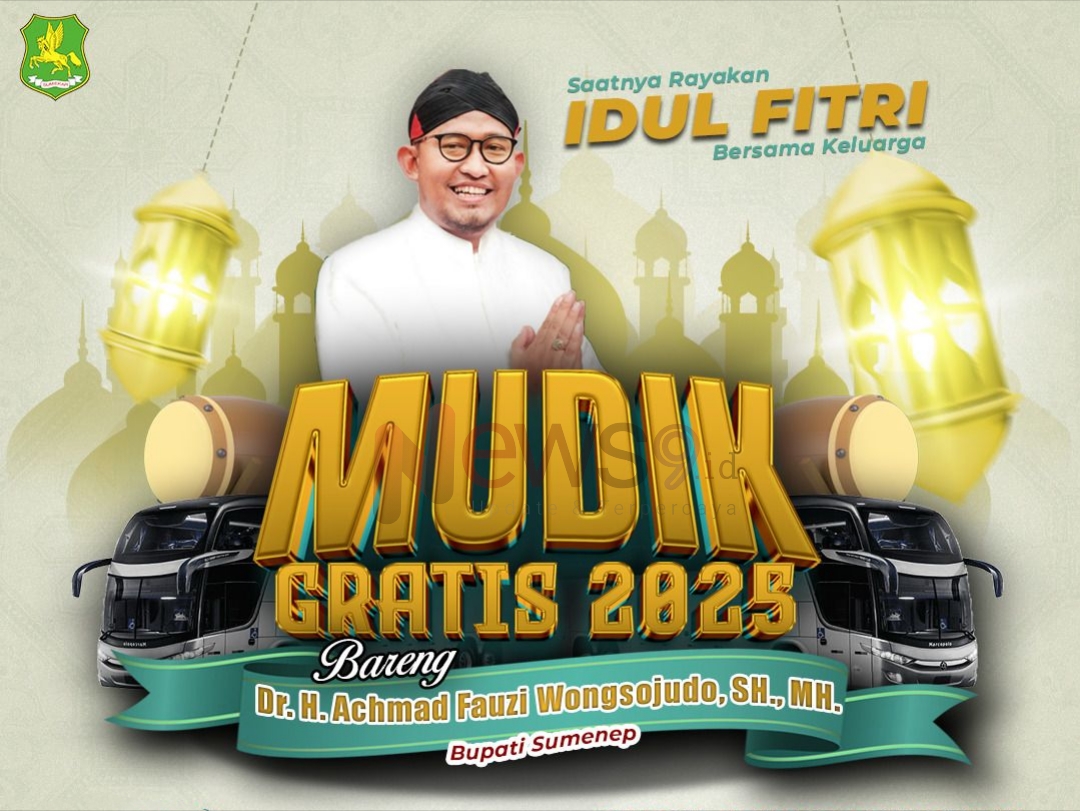 Foto: Pemerintah Kabupaten Sumenep kembali menghadirkan program mudik gratis Bupati Achmad Fauzi Wongsojudo, @by_News9.id