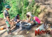 Satgas TMMD ke-123 Bangun Tugu Prasasti di Jembatan Dusun Tugu Desa Burno